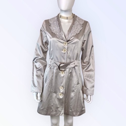 Balmain silver satin jacket - balmain,
