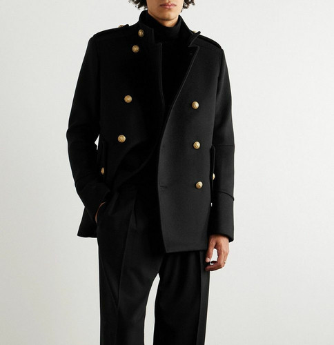 Balmain black virgin wool - virgin,