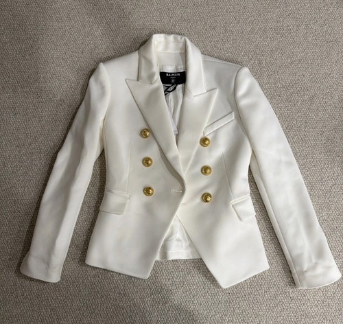 Balmain white double - white, double-breasted