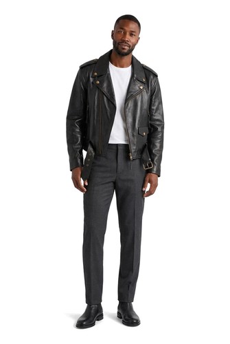 Balmain jacket black calfskin - jacket,