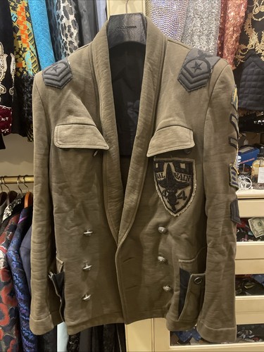 Balmain military jacket with - military,